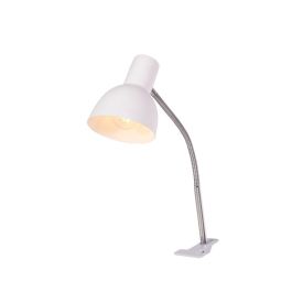 Chishui SKD-T1005 Lámpara Flexo Escritorio de Acero con Pinza, compatible E27, diseño moderno para oficina y hogar