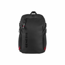 GENESIS Pallad 420 Mochila Gaming para Portátil 15.6" Negro - Protección Acolchada, Impermeable, Resistente a Desgarros
