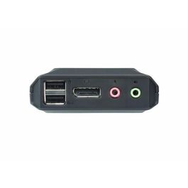 Aten Switch KVM de Cable USB DisplayPort de 2 Puertos con Selector Remoto CS22DP - Video 2560x1600@60Hz para PC, Mac, Linux