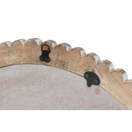 DKD Home Decor Espejo Colonial Natural Mango y Cristal 71 x 71 x 3 cm