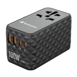 Verbatim Uta-06 Adaptador Universal De Viaje Con 2 Puerto Usb-C - 2 Puerto Usb-A Verbatim Uta-06 Adaptador Universal De Viaje Con 2 Puerto Usb-C - 2 Puerto Usb-A
