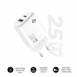 Cargador de Pared Subblim SUBCHG-6G2510 Blanco 25 W
