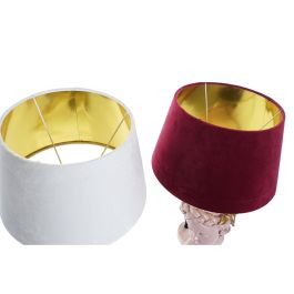 Lampara Sobremesa Romantico DKD Home Decor Blanco Rosa Palo 30 x 49 x 30 cm (2 Unidades) Lampara Sobremesa Romantico DKD Home Decor Blanco Rosa Palo 30 x 49 x 30 cm (2 Unidades)