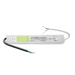 BX3 LIGHT - Transformador Fuente Alimentación AC/DC 230VAC a 12VDC 30W IP67 Estanco, Convertidor para Tiras LED Exterior BX3-NK-TR-12VDC30EIP