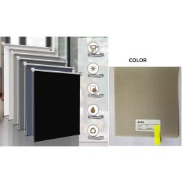 DKD Home Decor Estor Básico Gris 190 x 120 cm