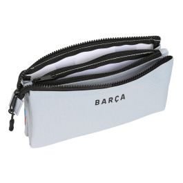 Portatodo Triple F.C. Barcelona Gris (22 x 12 x 3 cm)