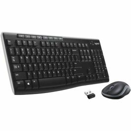 Logitech Teclado y Mouse Inalámbricos Mk270, Alcance 10m, Duración Batería 36/12 Meses, 8 Teclas Acceso Directo