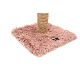 Gloria Rascador Misuri para Gatos, Poste de Sisal 39x39x80 cm Rosa, Ideal Juego y Cuidado Uñas