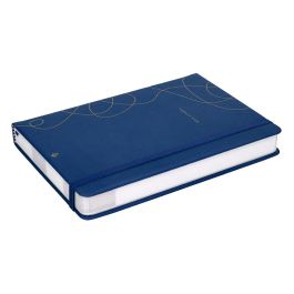 Agenda Encuadernada Liderpapel Efira A5 2025 Dia Pagina Color Azul Papel 70 gr