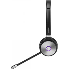 Yealink WHD622T Auriculares Binaurales Inalámbricos DECT para Oficina/Call Center y Teams, Diadema, Conexión USB, Negro, Sin Base