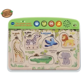 VTECH BABY Mi primer rompecabezas interactivo de animales Juguete de madera FSC para 18-36 meses Precio: 42.50000007. SKU: B12BPH2SYM