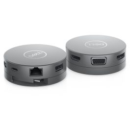 Dell DA310 Adaptador Móvil USB-C 7-en-1 Compacto con 2x USB-A 3.2 Gen2, USB-C 3.2 Gen2, RJ-45, DisplayPort, HDMI, VGA, 90W Power Pass-Through