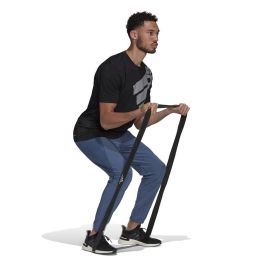 Camiseta de Manga Corta Hombre Adidas Big Badge Negro 43-45