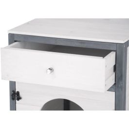 KERBL - Caja de arena para gatos - 58 x 45 x 60 cm - IDA - Blanco/azul - KERBL - Caja de arena para gatos - 58 x 45 x 60 cm - IDA - Blanco/azul -