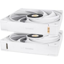 Thermaltake TOUGHFAN EX14 Pro Ventilador PC 140mm Blanco - Edición Swappable - 3 Pack 500-2000 RPM Rodamiento Hidráulico