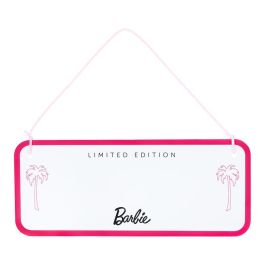 Paladone Letrero Dormitorio Barbie Personalizable - Metal 25x10 cm, Reversible con Pegatinas