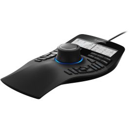 3DCONNEXION SpaceMouse Enterprise Kit 2, Ratón 6DoF Inalámbrico/USB, Ambidextro, 31 Botones Programables, Negro