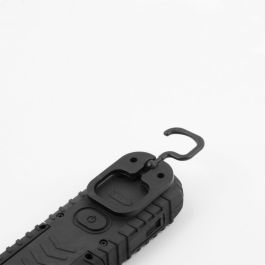 Edm Linterna Trabajo LED Recargable USB con Gancho, Imán y Soporte Basculante 180°, COB 5W 300 lm / 3W 90 lm, Batería 2000mAh