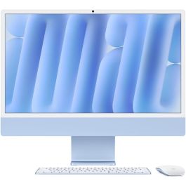 Apple MWV13Y/A iMac 24" Retina 4.5K, Chip M4 (10-Core CPU/GPU), 16GB RAM, 256GB SSD, Azul, Apple Intelligence, Magic Keyboard con Touch ID