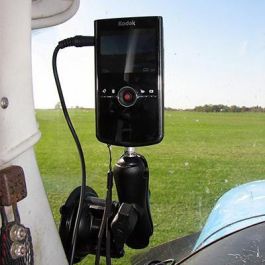 RAM Mounts RAM-B-166-237U Soporte Ventosa Twist-Lock 1/4"-20 con Brazo Doble para Cámaras y Videocámaras