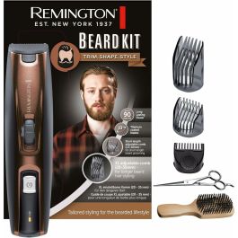 Remington MB4046 Recortadora de Barba Kit Cuchillas Titanio Autoafilables, Batería Litio, Guías Ajustables (0.5-35mm), Uso Inalámbrico Precio: 54.49999962. SKU: S7161955