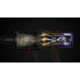 Dyson V12 Detect Slim Absolute Aspiradora Escoba Inalámbrica Níquel/Amarillo, 2 en 1, Sin Bolsa, Ciclónica, 60 min Autonomía