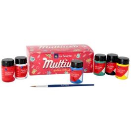 La Pajarita Témpera Escolar Satinada, Kit de 6 Botes de 35 mL, Colores Surtidos: Blanco, Amarillo Oro, Bermellón, Azul Intenso, Verde Vivo y Negro Precio: 9.5000004. SKU: S8412321