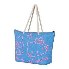 Karactermania Bolsa de Playa Soleil Hello Kitty Denim, Polyester, 52 x17 x37 cm
