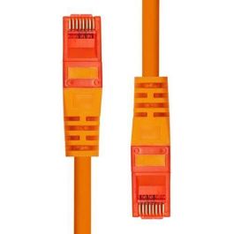 ProXtend Cable Ethernet CAT6 U/UTP CCA PVC Naranja 20m | Hilos de Aluminio Cobreado AWG 26 con Alivio de Tensión y Protección de Pestillo
