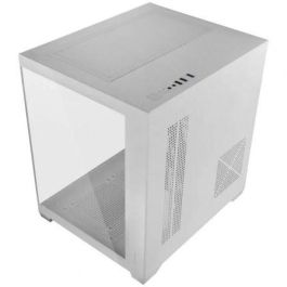 Mars Gaming Caja Gaming Minitorre MC-VIEW2 Blanca Cristal Templado Frontal y Lateral 1x Ventilador FRGB