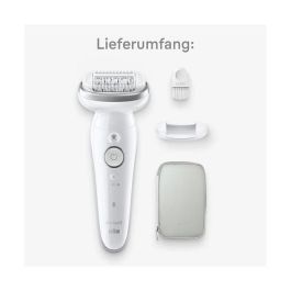 Braun Silk Epil 9-011 Depiladora con Cabezal Flexible y Tecnología Wet & Dry, 40 Pinzas MicroGrip