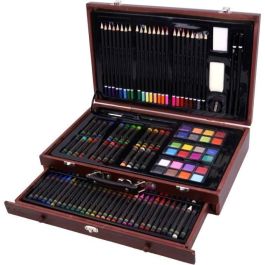 MGM Cajonera de madera 'Mano del Artista' 140 piezas – Kit completo de materiales de dibujo, pintura y pasteles para ocio creativo Precio: 42.89000001. SKU: B1KMNY5DYM