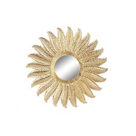 Espejo de pared DKD Home Decor Dorado Plumas Indio Decapé 90 x 3 x 90 cm Precio: 135.88999985. SKU: S3029767