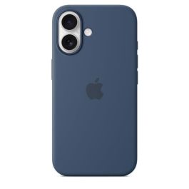 Apple Funda de silicona con MagSafe para iPhone 16 - Mezclilla Apple Funda de silicona con MagSafe para iPhone 16 - Mezclilla