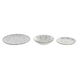 Vajilla Scandi DKD Home Decor Gris Claro 20 x 4 x 20 cm Set de 18 Vajilla Scandi DKD Home Decor Gris Claro 20 x 4 x 20 cm Set de 18