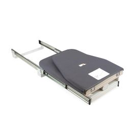 Emuca Tabla de planchar plegable y extraíble para mueble Iron 180, giratoria, Acero y Madera
