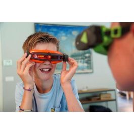 Bizak 64170002 Lasershoot Batalla Visión Láser, set 2 jugadores con máscara y 8m alcance