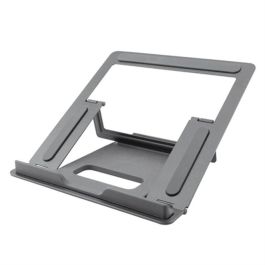 Coolbox Soporte Atril Portátil Hasta 17 Pulgadas, Aleación de Aluminio, Gris Espacial, 4 Posiciones Ajustables