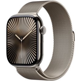 Apple MC7J4ZM/A Correa Milanese Loop para Apple Watch 44mm 45mm 46mm 49mm - Acero Inoxidable Color Titanio Talla S/M