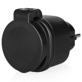 Smartwares SH4-99653 Set de Mini Enchufes para Exterior Inteligentes Negros Control Remoto y App IP44 3000W 2 Unidades