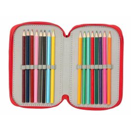 Safta Plumier Triple Spider-Man 37 Pcs, Estuche Escolar para Niños +3 Años 12,5x19,5x5,5cm