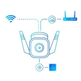 TP-Link Tapo TC65 Cámara de Vigilancia Exterior Wi-Fi 3MP Visión Nocturna 30m, Detección Movimiento, Audio Bidireccional, IP66