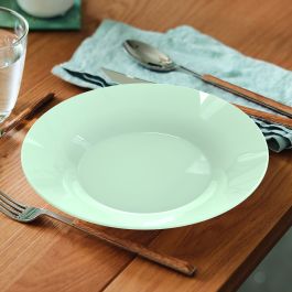 Plato Hondo Luminarc Plumi Paradise Ver Verde Vidrio Ø 22 cm (24 Unidades)