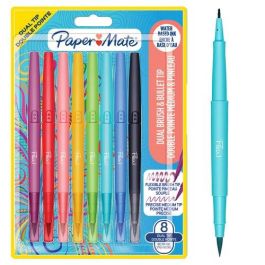 Rotulador Paper Mate Doble Punta Pincel Blister De 8 Precio: 12.59000039. SKU: B17V8876MR
