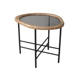 Mesa Centro Loft DKD Home Decor Negro Natural 50 x 53 x 61 cm