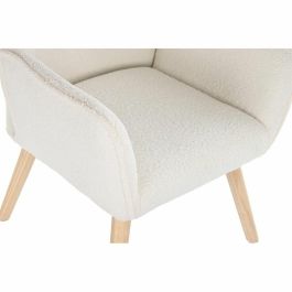 Butaca Scandi DKD Home Decor Crema Natural 75 x 96 x 65 cm Butaca Scandi DKD Home Decor Crema Natural 75 x 96 x 65 cm