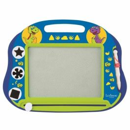 Lexibook LEX1693243073692 Pizarra Mágica Dinosaurios Formato A5 Lápiz y Sellos Magnéticos - A partir de 3 años