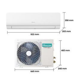 Hisense Aire Acondicionado Split 1x1 Inverter con Wi-Fi, Modo Smart, A++/A+