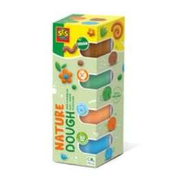 SES CREATIVE AAAAR50291 Plastilina Vegana Sin Gluten Lavable (4x90gr) - Colección Siéntete Bien
