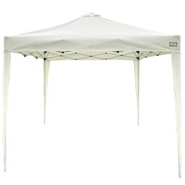 Cenador Aktive 300 x 250 x 300 cm Tela Acero Blanco Cenador Aktive 300 x 250 x 300 cm Tela Acero Blanco